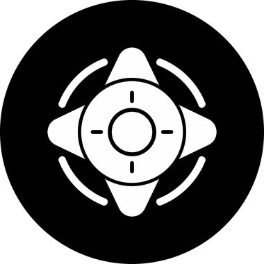 Windrose simge vektör resimlemesini pusula