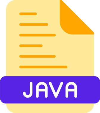 Java programlama kodu vektör illüstrasyonu 