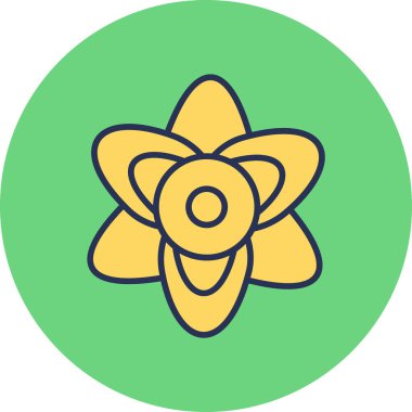 Çiçek. Web simgesi basit tasarım 