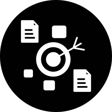 hedef simge vektör illüstrasyonu 