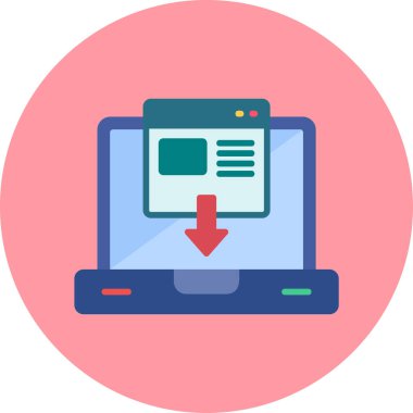 Dolu - taslak biçimdeki basit İniş Sayfası simgesi