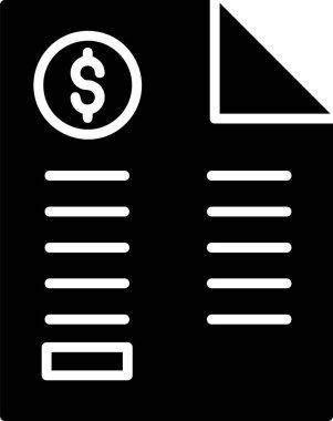 Bill simgesi, vektör illüstrasyonu basit tasarım