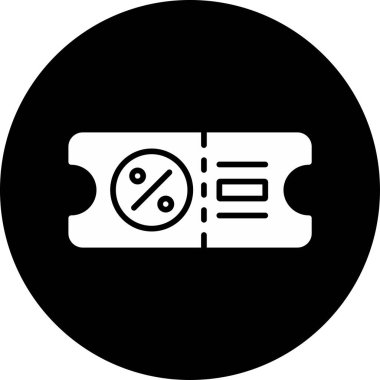 İndirim Coupon etiketi vektör illüstrasyonu