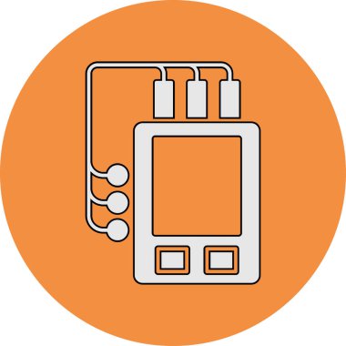 Telemetri simgesi vektör resimlemesini basitleştir