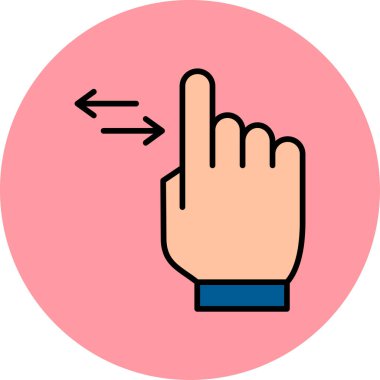 Basit Kaydırma simgesi vektör illüstrasyonu