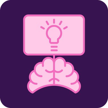 Yaratıcılık. Web simgesi basit illüstrasyon