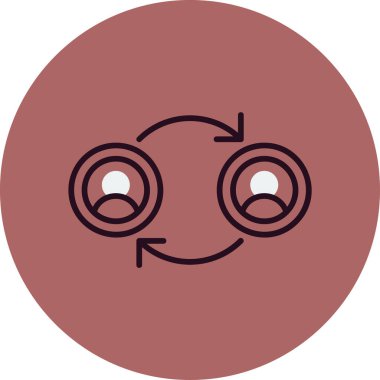 Peer Web simgesi vektör illüstrasyonuna aktar