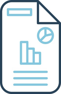 Basit iş grafik vektör simgesi