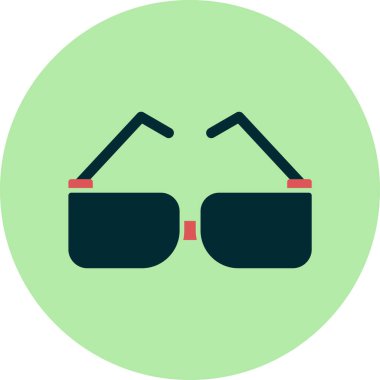 Güneş gözlüğü. Web simgesi basit illüstrasyon