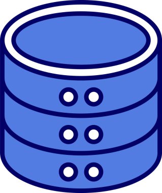 veritabanı simgesi, vektör illüstrasyonu basit tasarım