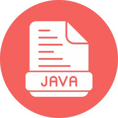 Java programlama kodu vektör illüstrasyonu 