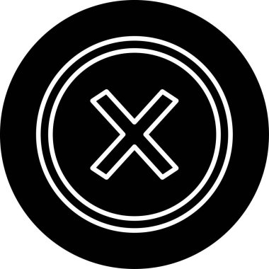 Çizgi biçimi vektöründe çarpma simgesi