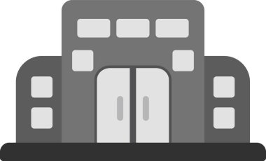 Alışveriş merkezi simgesinin basit çizimi 