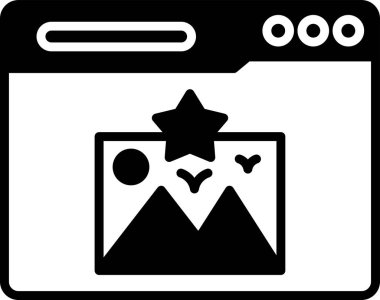 En sevdiği işaret. Web simgesi basit tasarım