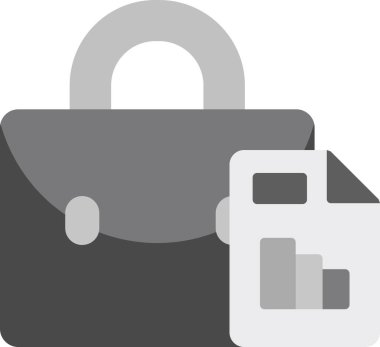 Basit rapor simgesi vektör illüstrasyonu