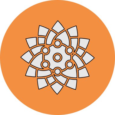 Meksika Aster çiçek vektör illüstrasyonu 