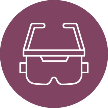 Ar Glasses Web simgesi vektör çizimi