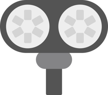 Stereoskop ağ ikonu vektör çizimi