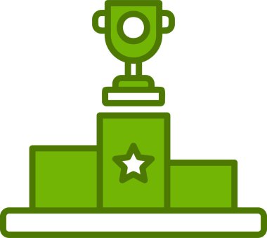 Ödül kupası ikonu vektör illüstrasyon tasarımı