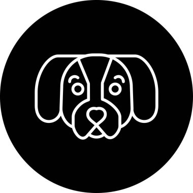 Dachshund köpek simgesi, vektör illüstrasyon tasarımı