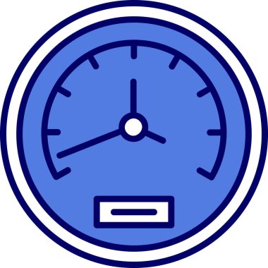 Speedometer web simgesi, vektör illüstrasyonu