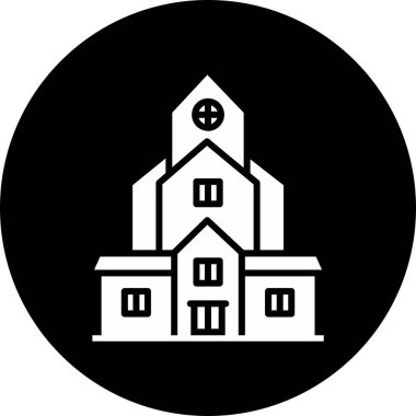 Modern yapı simgesinin vektör illüstrasyonu