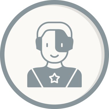 Süper kahraman ağ simgesi, vektör illüstrasyonu