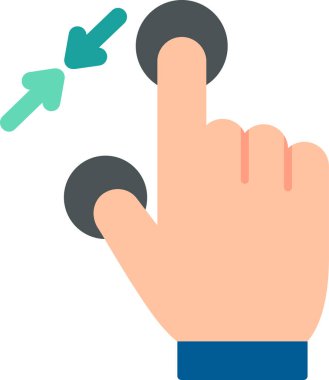 Çimdik. Web simgesi basit tasarım