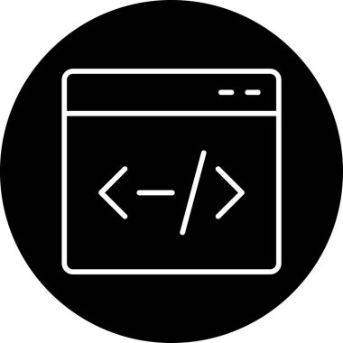 Tarayıcı modern simgesinin vektör illüstrasyonu