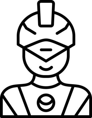 Süper kahraman ağ simgesi, vektör illüstrasyonu