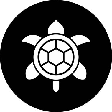 Kaplumbağa. Web simgesi basit illüstrasyon