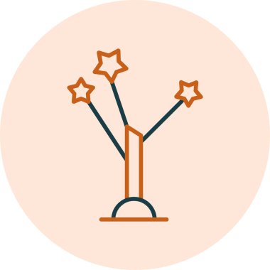 Joshua Tree simgesinin vektör illüstrasyonu              