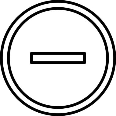 Eksi işareti simge vektör çizim