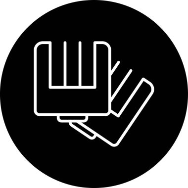 Saç makasları çizgisi ikonu. Salon ve ev kullanımı için profesyonel aygıt