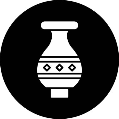 Vazo. Web simgesi basit illüstrasyon