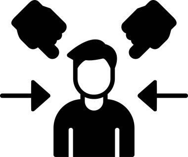 Göz korkutucuydu. Web simgesi basit tasarım