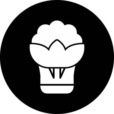 Çiçek. Web simgesi basit illüstrasyon 