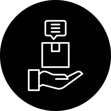 Basit ürün simgesi izole edilmiş arkaplan