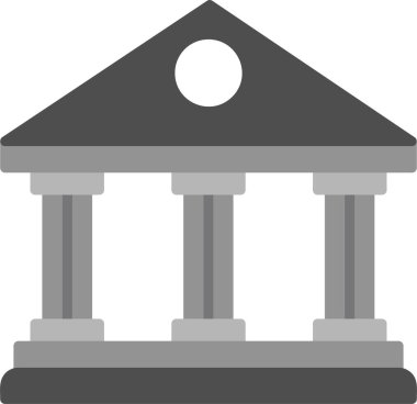 Belediye Binası web simgesi basit tasarım 