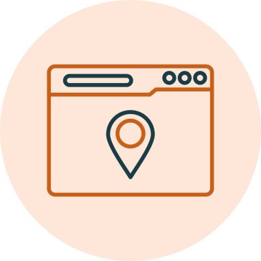 konum haritası işaretleyici vektörü