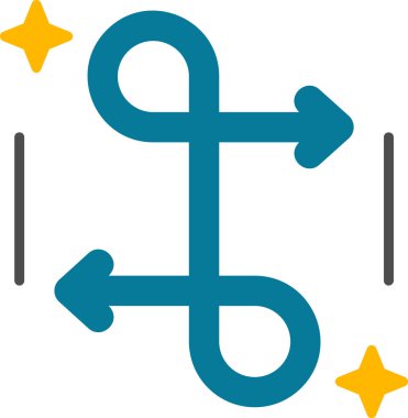 Basit oklar. Web simgesi illüstrasyonu