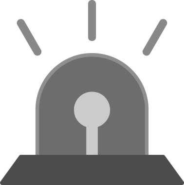 Siren sesi. Web simgesi basit illüstrasyon 