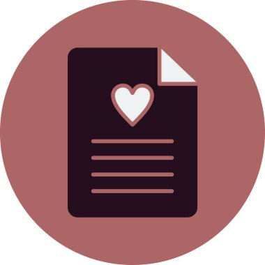 Dilek listesi. Web simgesi basit tasarım