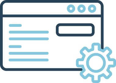 Basit Metin simgesi, vektör illüstrasyonu