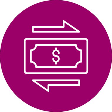 Değiş tokuş Web simgesi basit illüstrasyon