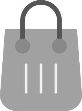 Alışveriş poşeti ikon vektör illüstrasyonu