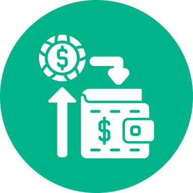  Gelir. Web simgesi basit illüstrasyon