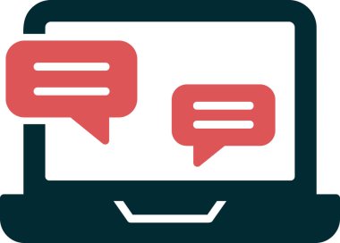 Röportaj web simgesi vektör çizimi