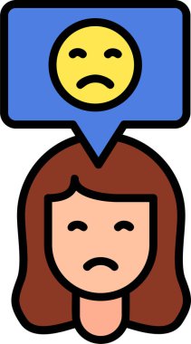 Kötümser. Web simgesi basit illüstrasyon