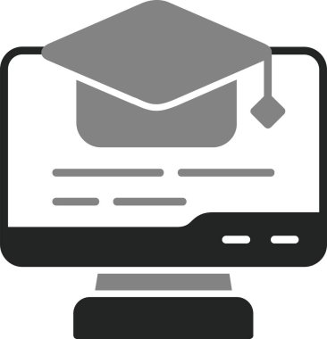 Öğrenmek. Web simgesi vektör illüstrasyonu